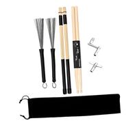 Abaodam Drum Stick Wrench Tuning Key Wire Brush for Instrumentalist for Drum Kit Accessories and Practice