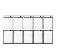 Abaodam Dry Erase Pockets Organised Storage with Hanging Design 10x14 Inch 10pcs Reusable Pet Plastic Sleeves for Early Learning and Homeschooling for Teachers and Students