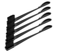 Abaodam Dual Head Eyebrow Brush Set Black Pp and Bristles Material 5pcs with Precise Application and Grooming Features for Eyebrow and Eyelash Styling, for Casual