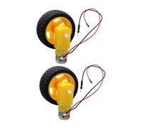 Abaodam Dual Shaft Gear Reduction Motor with Anti-interference for Smart Car DIY Robotics Mini Electric and Scientific Equipment Installation