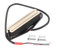 Abaodam Dual Track Pickup for Electric Guitar High-end St Guitar Neck and Bridge Replacement Part with Magnet and Plastic Construction for Musicians