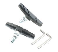Abaodam Durable No Skid Brake Pads for Bikes High Brake Pads with Installation Tool Compatible with Road Bikes Enhanced Braking Force Reduced Noise for All Weather Conditions