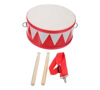 Abaodam Early Learning Educational Music Toy Small War Drum Toy Red and White Sensory for Boy Girl Months