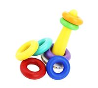 Abaodam Early Learning Rainbow Stacking Rings Cognitive Color Building Block for Hand-eye Coordination and Thinking Skills Development