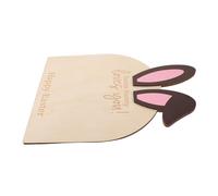 Abaodam Easter Bunny Ornaments Wood Footprint Keepsake DIY Hand Footprint Kit for Nursery Decor First Easter Celebration Art