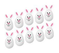 Abaodam Easter Eggs Reusable 10pcs Fillable Plastic Rabbit Shape Decorative Ornaments Classic for Easter Party and Desk Decoration Festival Elements