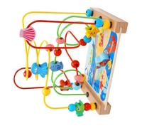 Abaodam Educational Animal Beading Maze for Large Montessori Learning Plaything Enhancing Cognitive Coordination Practical Skills Safe Water-based Paint Birthday