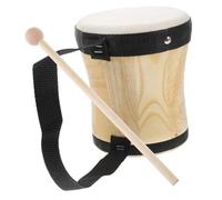 Abaodam Educational Percussion Drum with Wrist Band Handheld Sheepskin for Boys and Music for Preschool Concerts and Celebrations