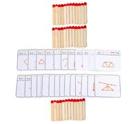 Abaodam Educational Puzzle Game for Year Olds Wooden Geometric Logic Training for Cognitive Development and Hand-eye Coordination Desktop Educational for Early Learning