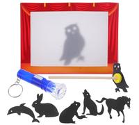 Abaodam Educational Shadow Puppets Craft Kit for - Traditional Chinese Shadow Theater Set with Hand Puppets, Interactive Puppetry for ’s Creative Play and Learning Random Color