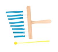 Abaodam Eight-tone Wind Chime Percussion Toy Bars Handheld Single Row Bar Chimes Music Instrument Stick for Boys and Girls