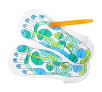 Abaodam Elastic Acupressure Socks for Adults Five Toe Separate Design Breathable Household Foot Massage Socks with Reflexology Diagrams Thickened Sweat-Absorbing Bottom for Comfortable