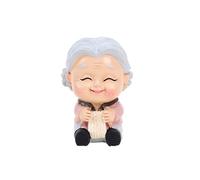 Abaodam Elderly People Statue Ornament Resin Figurine Ornament Car Decorative for Car Interior Home Office Garden and Shopping Mall Display Micro Landscape Decor 5.50 X 2.50 X 2.50 cm 1 Pack