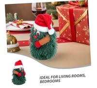 Abaodam Electric Dancing Christmas Tree with Music for Rotating Xmas Table Centerpiece Interactive Holiday Doll Playing Festive Songs for Party Decorations and Home Celebration