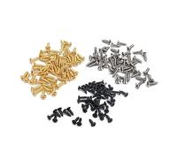 Abaodam Electric Guitar Backplate Screws 150pcs Metal Fixation Screws Easy to Install Well Finished Accessories Kit for Guard Plate for Electric Guitar Installation
