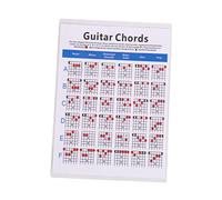 Abaodam Electric Guitar Chord Practice Chart for Students Teacher Use Chord Trainning Guide Guitar Finger Guide