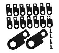 Abaodam Electric Guitar Pedal Board Mounting Kit with Metal Brackets 16 Sets for Stable Mechanism and Fixing Screws Universal Compatibility Suitable for Performances and Stage Presence