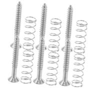 Abaodam Electric Guitar Pickup Screws Tension Springs Set Chrome Screws Springs Acoustic Guitar Accessory Parts