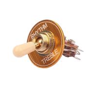 Abaodam Electric Guitar Way Toggle Switch Gold Rhythm Treble Ring Plate Washer Kit for Style Guitar Parts