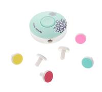 Abaodam Electric Nail Trimmer and File for Babies and Adults, 13pcs Mint Green Manicure Kit with 6 Filing Heads and 6 Replacement Heads, Battery Excluded, Infant Pedicure Clippers for Safe Nail Care