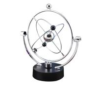 Abaodam Electronic Perpetual Motion Instrument Metal Desktop Science Art Ornament for Office Decoration Kinetic Orbital Model Solar System Educational Gift for Adults