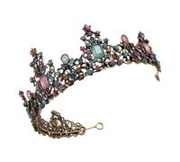 Abaodam Elegant Baroque Bride Crown with Crystal and Zinc Alloy Material, Comfortable Wearing and No Rust, Wedding Hair Accessory for Festival and Bridal Occasions Random Color