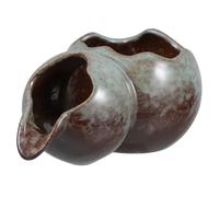 Abaodam Elegant Fountain Spitter Replacement for Small Garden Ponds Indoor Outdoor Water Feature Accessory with U-Shaped Spout and Hydroponic Ceramic Pot Design