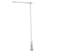 Abaodam Elegant Silver Alloy Forehead Chain Crystal Rhinestone Charm Pendant Clip Safe Party Forehead Jewelry for Ladies Birthday Accessory