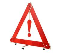 Abaodam Emergency Warning Triangle Sign Road Warning Sign with Reflective Strips and Rain and Wind Resistant Plastic for Vehicle Safety for Emergency Use and Fog Conditions