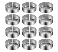 Abaodam Empty Candle Case Aluminum Wax Candle Containers 100 Sets with Easy Demould Feature for Small Crafts and Chocolate Making
