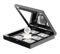 Abaodam Empty Eyeshadow Case Cosmetic Sample Cases Multi-Grid Sub Box Leakproof Wear Resistant Lightweight Fashionable Plastic Aluminium Container for DIY Eye Makeup Gift for Wife