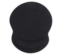 Abaodam Ergonomic Black Mouse Pad with Gel Wrist Support, Synthetic Material Design, Non-slip Base for Laptop and Computer Use, Comfortable Wrist Rest for Colleagues and Friends