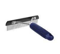 Abaodam Ergonomic Horse Grooming Brush Rake Tool Stainless Steel Dematting Comb with Comfortable Grip for Grooming Horses Dogs and Other Animals Easy to Clean and Durable Design
