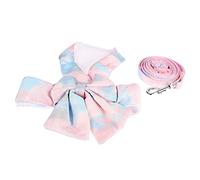 Abaodam Escape Cat Harness Kit with Comfortable Bowknot Vest Soft Pet Walking Leash Set for Cats and Kittens Durable and Easy to Wear Pet Walking Supplies