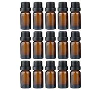 Abaodam Essential Oil Bottles Travel Toiletries Bottles Glass Brown 20pcs 15ml with Leak-proof and Tight Sealing Design, Refillable for Portable Subpackaging and Cosmetic Use