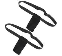 Abaodam Essential Oil Waist Bag 2pcs Masseur Bottle Organizer Adjustable Massage Bottle Storage Pouch Black Salon Carrying Waist Pack for Therapists