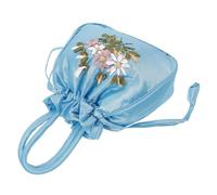 Abaodam Ethnic Embroidered Handbag for Women Small Lake Purse Handle Portable Drawstring Purse Suitable for Daily Use and Travel