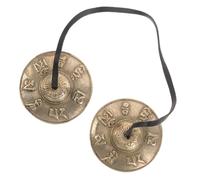 Abaodam Ethnic Instrument Yoga Bells Buddhist Meditation Bells Tibetan Tingsha Cymbals Percussion for Music Education