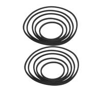 Abaodam Eva 80-200mm Floating Plant Rings Fish Tank Feeding Rings 10pcs Black Isolation Circles for Aquarium Floating Duckweed Protection and Fish Feeding