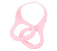 Abaodam Exercise Resistance Band with Handles Pink Elastic Tpe Fitness Tubes for Home Workouts Bodybuilding Practice Stretch Bands to Strengthen and Tone Muscles