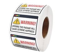 Abaodam Extreme Happiness Stickers DIY Adhesive Shipping Stickers Self-Adhesive Strong Adhesion Rectangular Labels for Baking and Envelopes