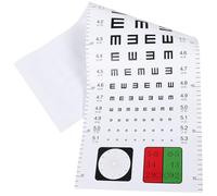 Abaodam Eye Chart Visual Test List Plastic Wall Hanging Chart Designed for Hospital and Clinic Vision Examination