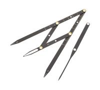 Abaodam Eyebrow Measuring Ruler Black Eyebrow Positioning Tool Stainless Steel with Golden Ratio for Accurate Measurement