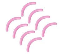 Abaodam Eyelash Curler Replacement Pads Pink Made of Silica Gel Safe for Use 16pcs with Smooth and Delicate Texture Eyelash Curler Rubber Cushions for Daily Beauty Routine