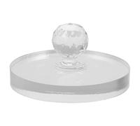 Abaodam Eyeshadow Powder Stamper Plastic Pressing Tool for Blusher and Highlighter Maintenance, Portable Round Makeup Accessory with Handle for Eyebrow Stamps and Cosmetic Powder Repair