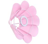 Abaodam Fabric Flower Shape Lampshade Light Cover Made of Fabric and Metal, Comfortable for Eyes and Keeps Light Clean and Bright, for Bedroom and Office Use