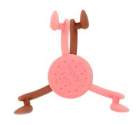 Abaodam Face Smile Exercisers 2Pcs Silicone Mouth Tighteners for Jawline Fitness Exerciser Daily Use for Men and Women Brown and Pink