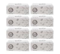 Abaodam Facial Tissues Pulp Paper Extraction Tissue Paper for Home Kitchen Restaurant Hotel Soft Facial Tissue for Daily Cleaning Multi-Use Household 8 Bags