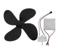 Abaodam Fan Repair Motor Accessory Kit for Fireplace Fans with Thermoelectric Power Generation Sheets Compatible with Wood Stoves, Aluminium Alloy and Iron Construction for Reliable