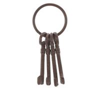 Abaodam Farmhouse Cast Iron Key and Antique Pirate Keys Set Keychain Wall Decor Vintage Country Garden Style Coffee Colour Cast Iron Material Versatile Design Adds Touch of Elegance